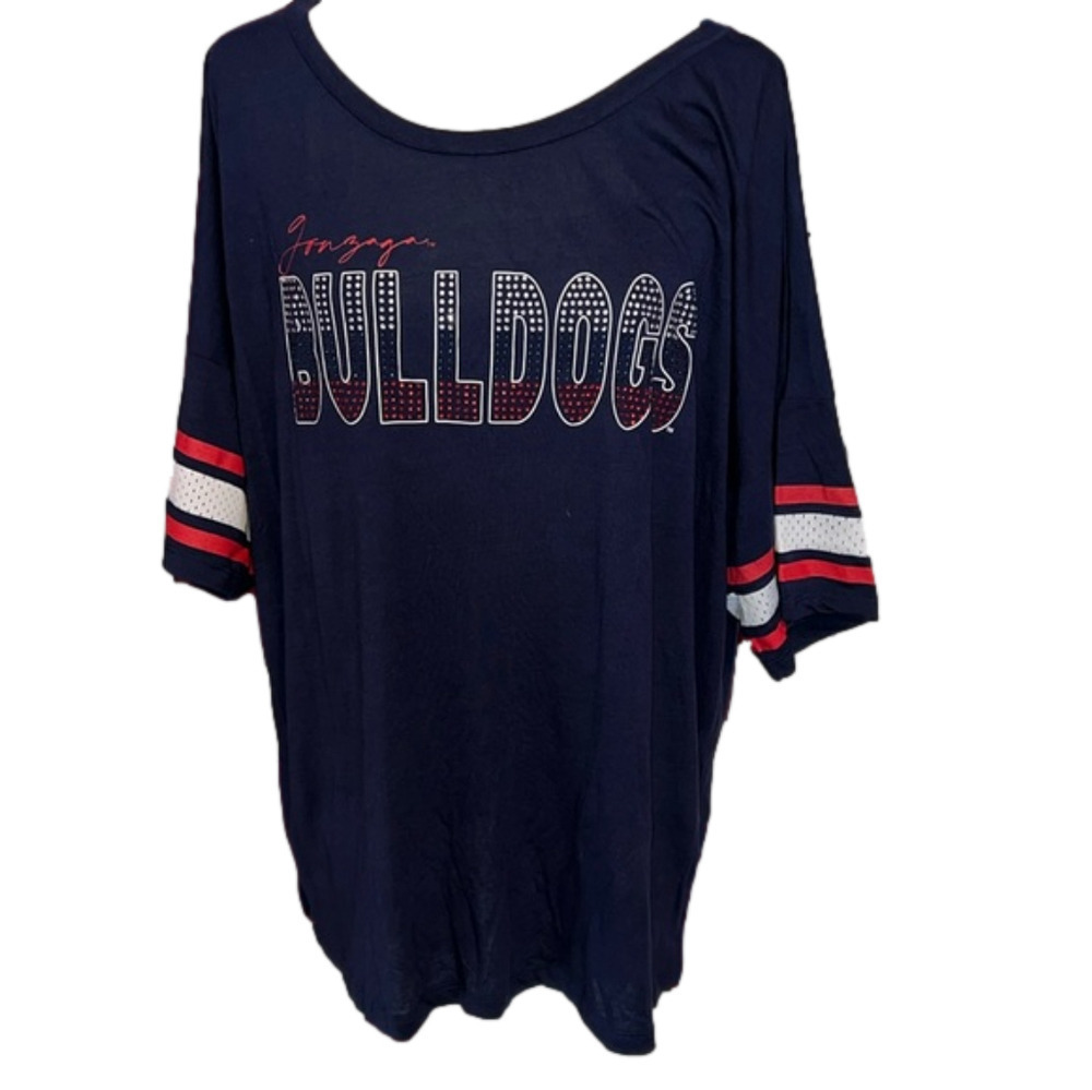 Women’s Gonzaga Washington State Bulldogs DAWGS Jersey Shirt Colosseum Size XXL